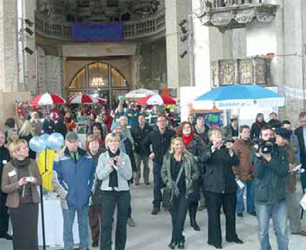 Während der Eröffnungsveranstaltung gestern in der Kirche St. Jacobi.