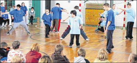 Ausgelassener Tanz bei der Generalprobe in Patzig