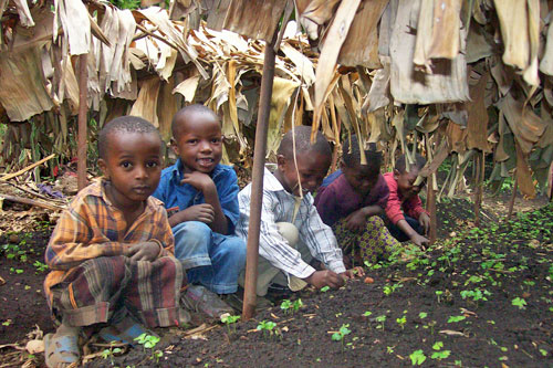 Waldkindergarten in Kongo